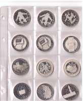 100 Schilling Serie 24 Stück  Silber ca.369 Gramm in PP Pollierte Platte 100 Schilling Serie 24 Stück  Silber ca.369 Gramm in PP Pollierte Platte