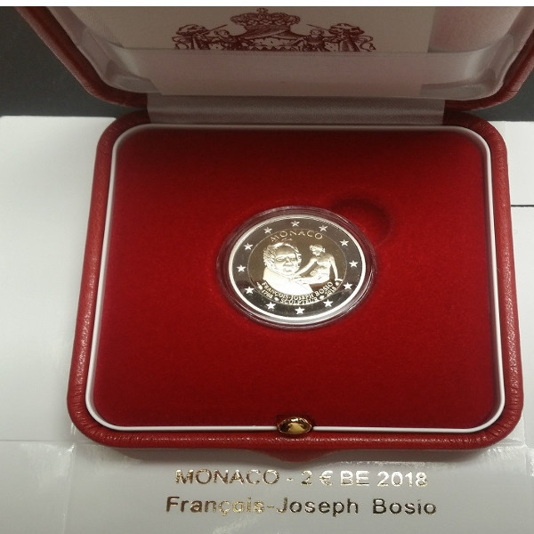 2 Euro Monaco 2018 PP 250. Geburtstag Francois - Joseph Bosio