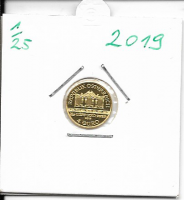 2019 Philharmoniker 1/25 Unze  4 € Euro  1,24 Gramm 2019 Philharmoniker 1/25 Unze  4 € Euro  1,24 Gramm