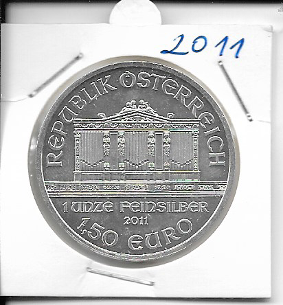 2011 Wiener Philharmoniker 1 Unze Feinsilber (999)