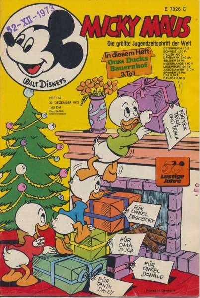 Micky Maus Nr. 52/1973