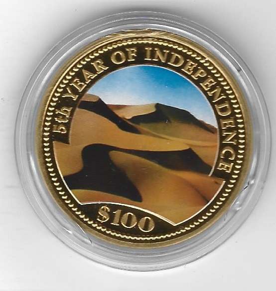 Namibia – 1995 – 100 Dollar – 5. Jahrestag der Unabhängigkeit - 1oz Gold