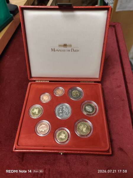 Monaco Kursmünzen Set 2004 Rainer KMS Coinset PP