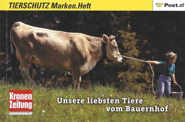 Tierschutz Unsere liebsten Tiere vom Bauernhof Markenheft mit 9 Marke