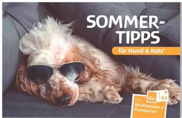 Sommer Tips für Hund und Katz Briefmarken & Postkarten Heft mit 6 Marken