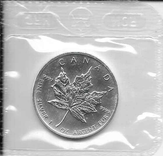 5 DOLLAR 2002 Canada Maple Leaf Silber 1 Unze