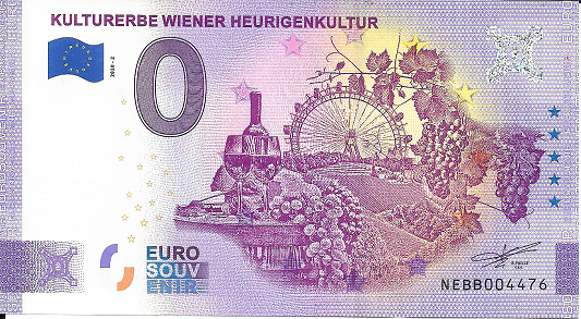 ANK.Nr.41 Kulturerbe Wiener Heurigenkultur Unc 0 Euro Schein 2020-2