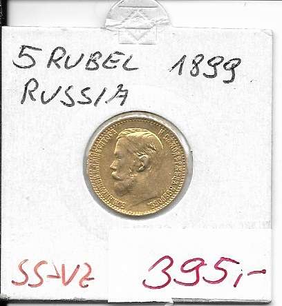 5 Rubel 1899 Nikolaus II.(1894-1917) Russland