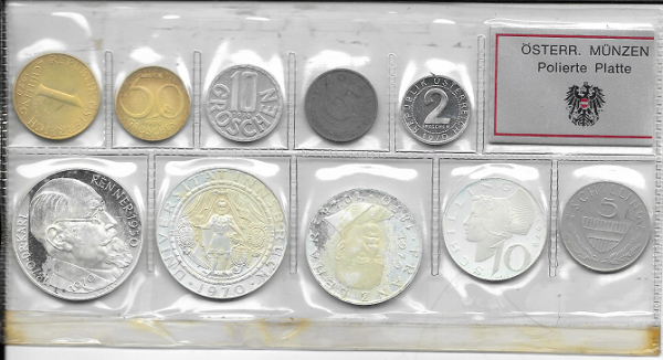 1970 Jahressatz Kursmünzensatz Groß KMS Mintset Big
