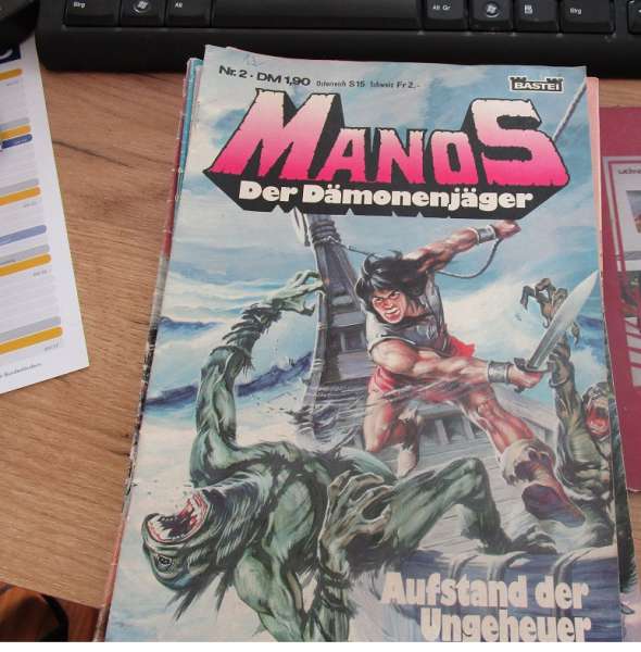 Manos Der Dämonenjäger Nr.2 Bastei mit Poster