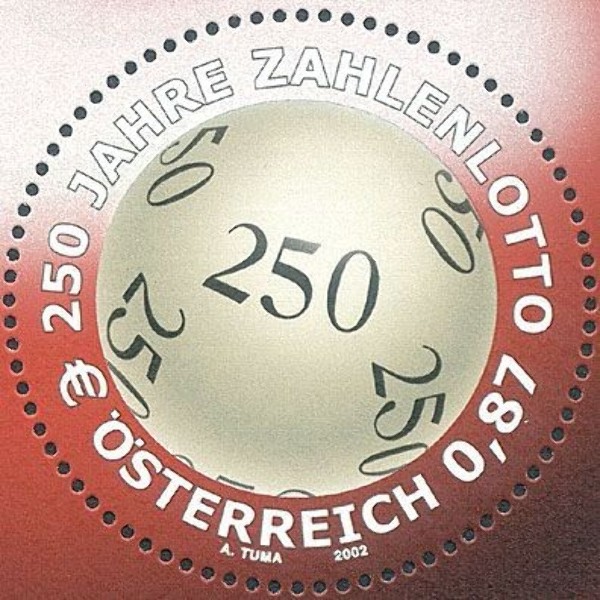 ANK 2430 Marke aus Blockausgabe: "Lotto - Toto" 0,87 €** 2002