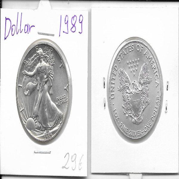 1 Dollar Silber Eagle Unze 1989