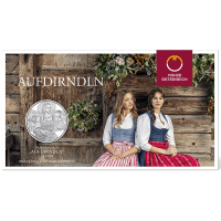 10 Euro 2025 Aufdirndln Silber HgH Ank. Nr. 10 Euro 2025 Aufdirndln Silber HgH Ank. Nr.