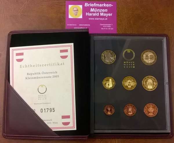 PP 2005 Euro Coinset PROOF KMS SET Österreich