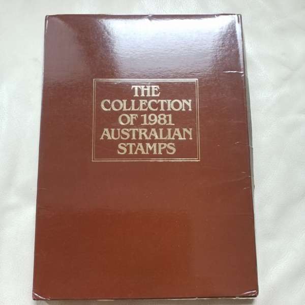 Australien Marken Jahresset der Post im Buch 1981