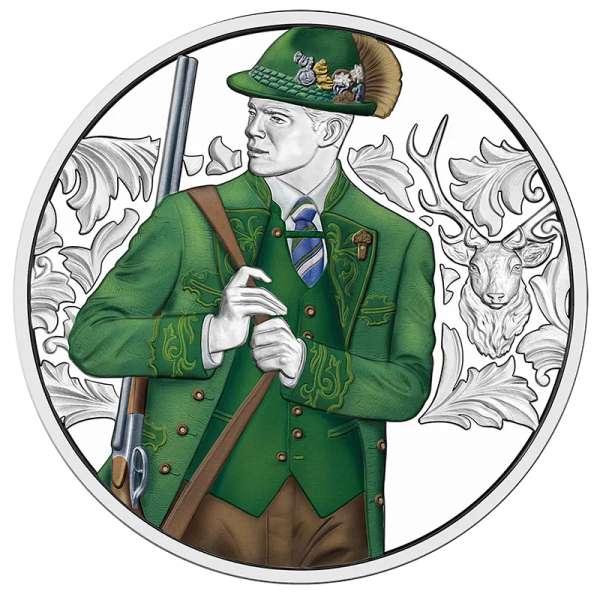 2026 10 Euro 2026 Anpirschen - Horn Silber PP Ank. Nr.50