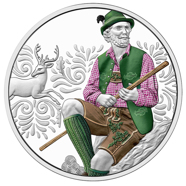 10 Euro 2025 Aufbrezeln – Leder Silber PP Ank. Nr.