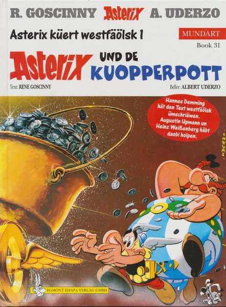 Hardcover Asterix Mundart : Buch 31 Asterix und de Kuopperpott Buch küert westfäölsk 1