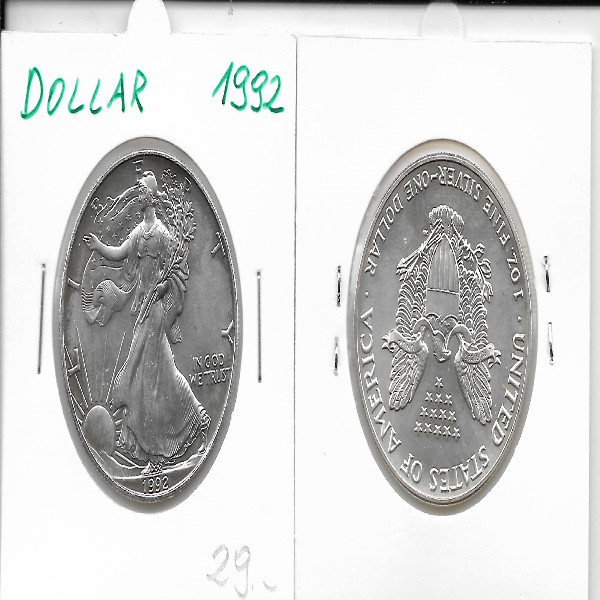 1 Dollar Silber Eagle Unze 1992