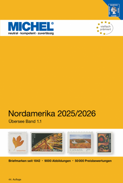 (ÜK 01/1) MICHEL ÜBERSEE-KATALOG Nr.01 /1 Nordamerika 2025/26