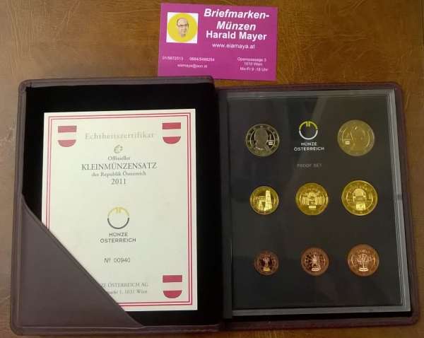 PP 2011 Euro Coinset PROOF KMS SET Österreich