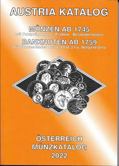 ANK Münzkatalog 2022 Austria Katalog