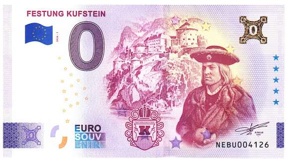 ANK.Nr. Festung Kufstein Gold 0 Euro Schein 2026-1