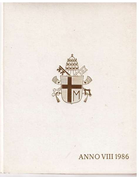 1986 KMS Johannes Paul II. Vatikan Italien-Kirchenstaat Offizieller Kursmünzensatz