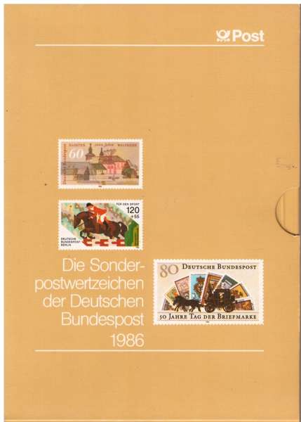 Postwertzeichen der Bundesrepublik Deutschland 1986 postfrisch komplett