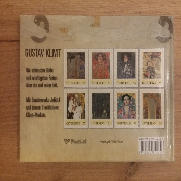 Briefmarkenbuch Gustav Klimt Sein Leben mit 8 exklusiven Marken