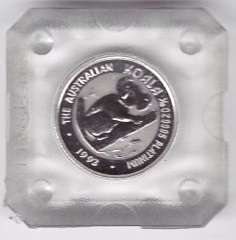 1/10 unze Platin Australien Koala 1993 15 Dollars