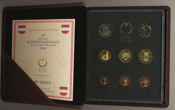 PP 2009 Euro Coinset PROOF KMS SET Österreich