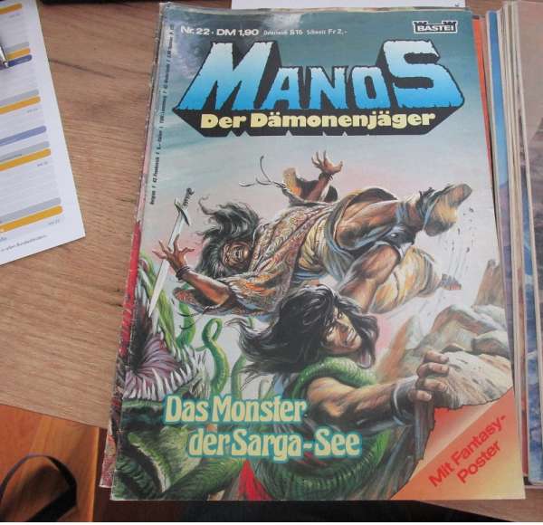 Manos Der Dämonenjäger Nr.22 Bastei mit Poster