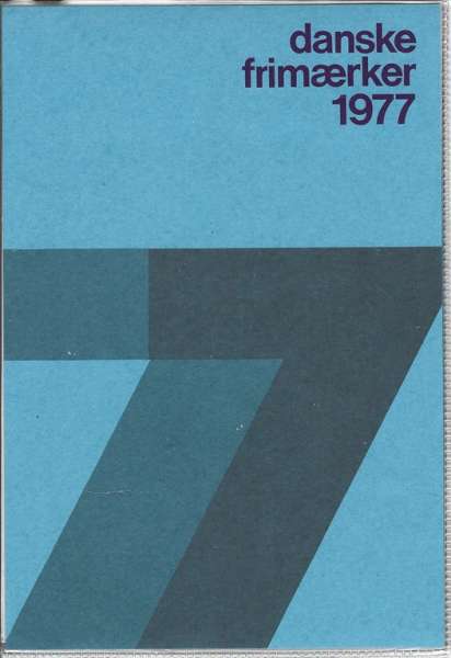 Dänische Marken Jahresset der Post 1977