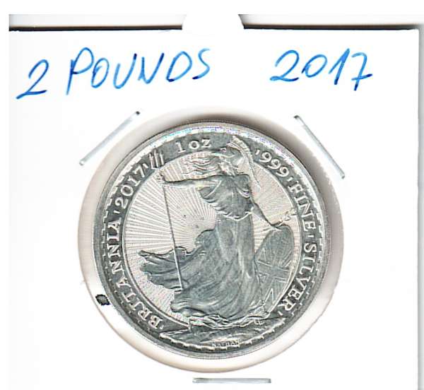2 Pounds 2017 - Britannia - 1 Oz Silber Great Britain