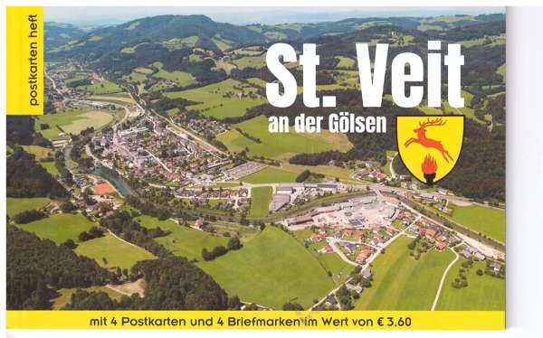 St. Veit an der Gölsen Postkartenheft mit 4 Marken