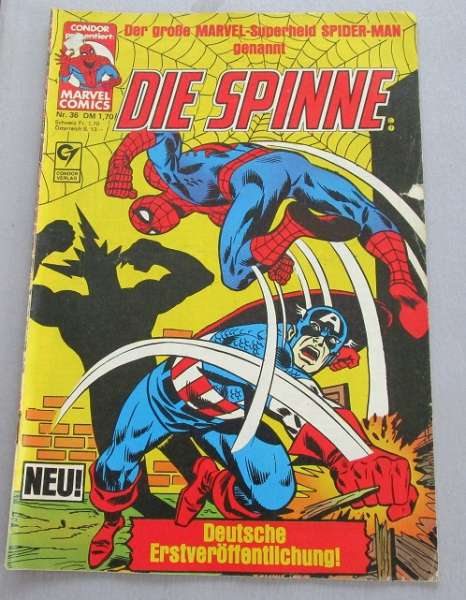 Die Spinne Spider Man Condor Marvel Comics Nr.36