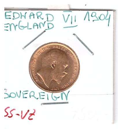 Sovereign 1904 Great Britain Großbritannien Edward VII