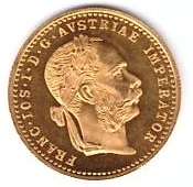 1 Gold Dukat 1915 NP 1 fach Franz Josef 3,5 Gramm