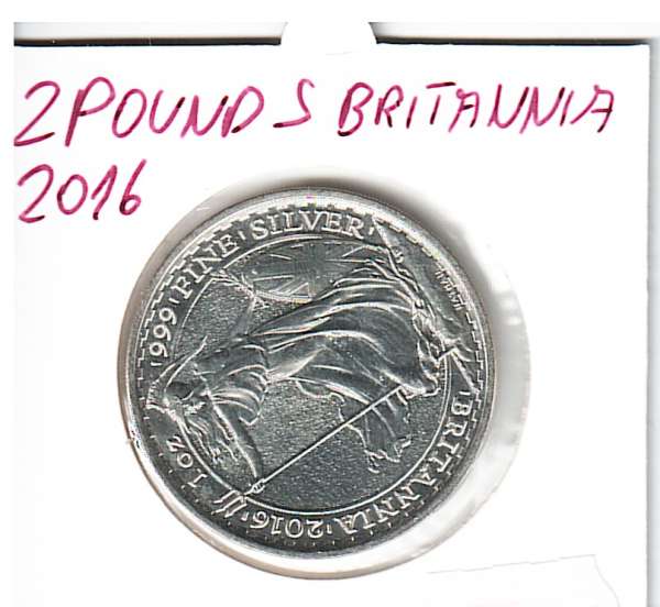 2 Pounds 2016 - Britannia - 1 Oz Silber Great Britain