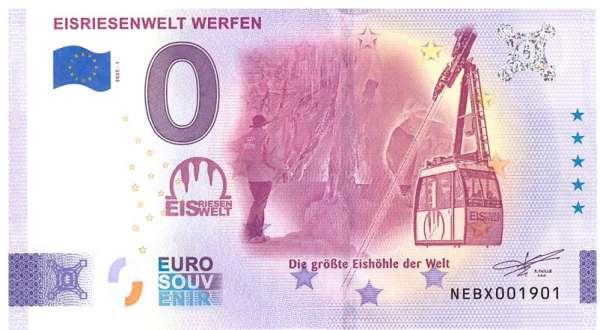 ANK.Nr. Festung Eisriesenwelt Wefen 0 Euro Schein 2025-1