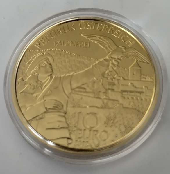 10 Euro 2012 Kärnten 24 Karat Vergoldet Silber ANK Nr. 22