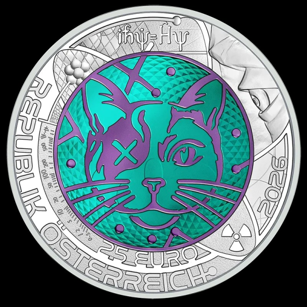 25 Euro 2026 Niob Silber Quantenphysik HGH ANK Nr. 24 Niob 2026