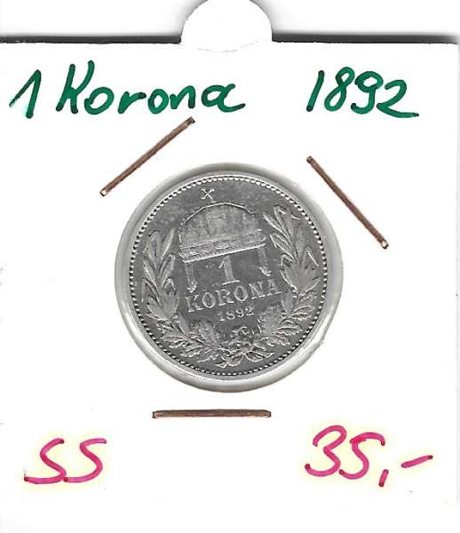 1 Korona 1892 KB