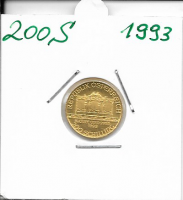 1993 Philharmoniker 1/10 Unze  200 Schilling ATS 3,11 Gramm 1993 Philharmoniker 1/10 Unze  200 Schilling ATS 3,11 Gramm