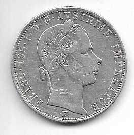 1 Gulden Fl 1859 E Silber Franz Joseph