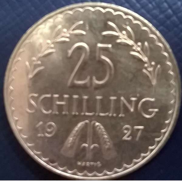 25 Schilling Gold 1927