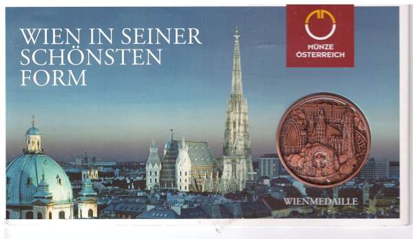 Wien Medaille Wien in seiner schönsten Form Kupfer