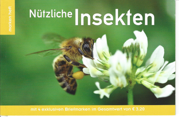 Nützliche Insekten Markenheft mit 4 Marken 3.6.2019
