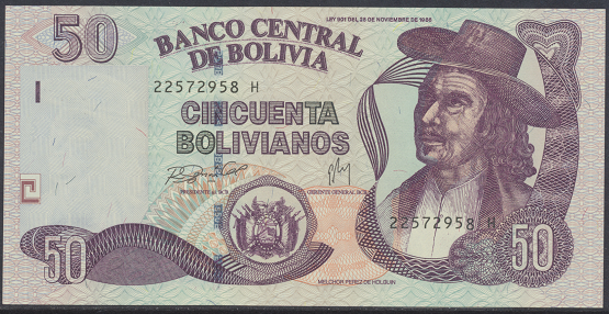 Bolivia- 50 Bolivianos 2007 UNC - Pick Nr.235